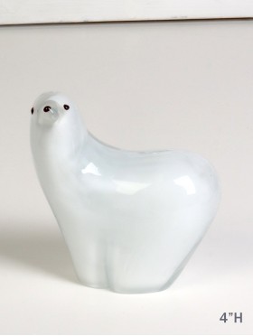 Hand-blown Glass Polar Bear